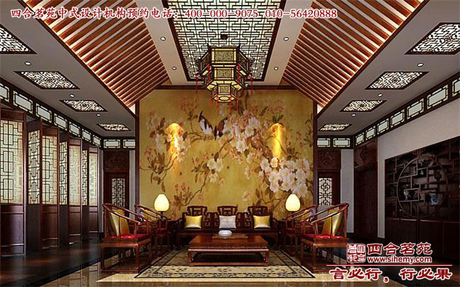 高雅的四合院會所設(shè)計 中式風(fēng)格四合院辦公會所設(shè)計效果圖