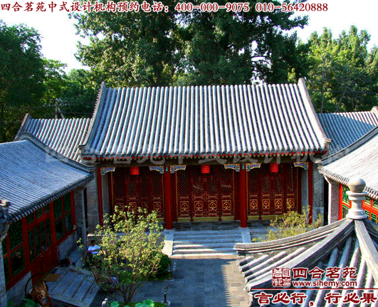 四合院庭院設計圖 四合院裝修中,風水布局很重要。